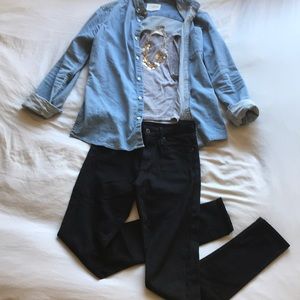 AG black “The Farrah Skinny” Jeans